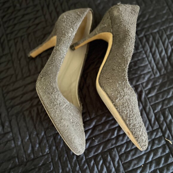 Helmut Lang distressed suede pointed heels textured 8.5 - Picture 4 of 4